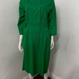 Tanner vintage Classic Green Women's Shirt Dress